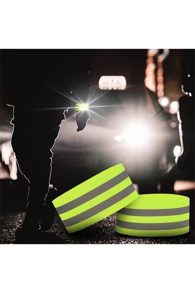 ebulduk 2Pcs Cycling Hiking Sleeves - Velcro and Reflector Armband