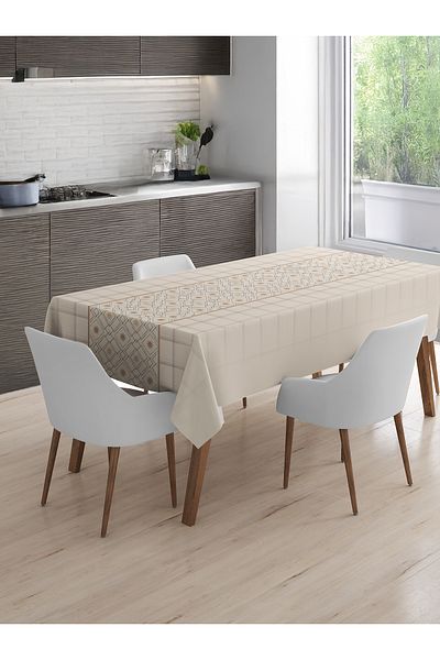 Viadela Authentic Patterned Tablecloth Suitable for Daily Use