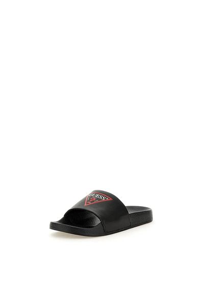 Guess Bărbați negru σαγιονάρες Guess blugi Pantofi de plajă