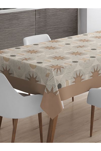 Viadela Geometric Patterned Tablecloth Suitable for Daily Use