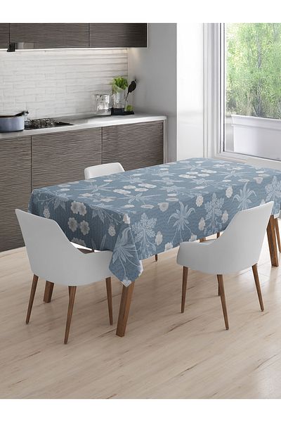 Viadela Floral Patterned Tablecloth Suitable for Daily Use