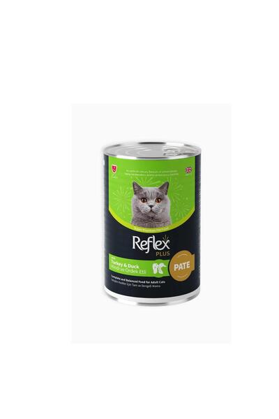 Reflex Plus Pate İçinde Et Parçacıklı Hindi Ve Ördek Etli Yetişkin Kedi Maması 395 gr