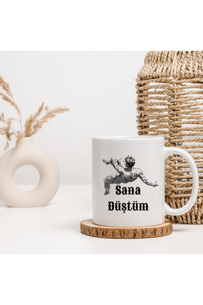 kubdekor كوب إليك مع كتابة أنا سقطت إليك