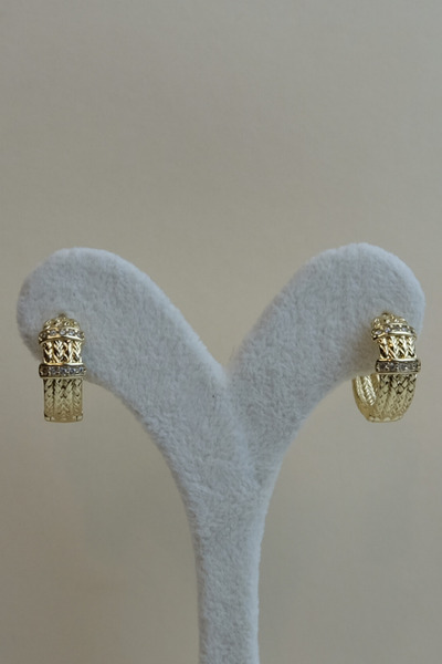 ayışığı Xuping Gold Taşlı Halka Küpe