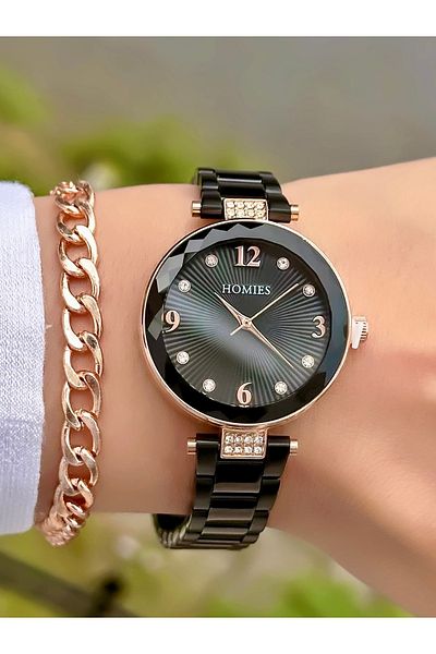 Homies Steel Cord Waterproof Women's Wristwatch