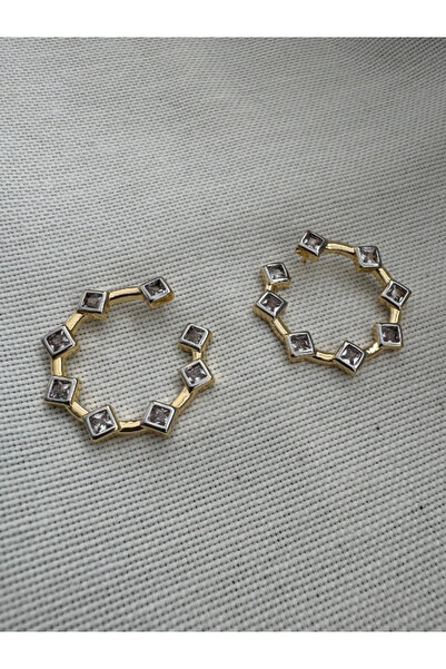 bijuxbymrv Mers Modeli Taşlı Küpe