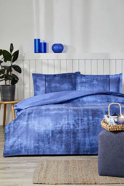 Özdilek Özdilek Blue Horizon Set de lenjerie de pat cu cearșaf elastic supradimensionat