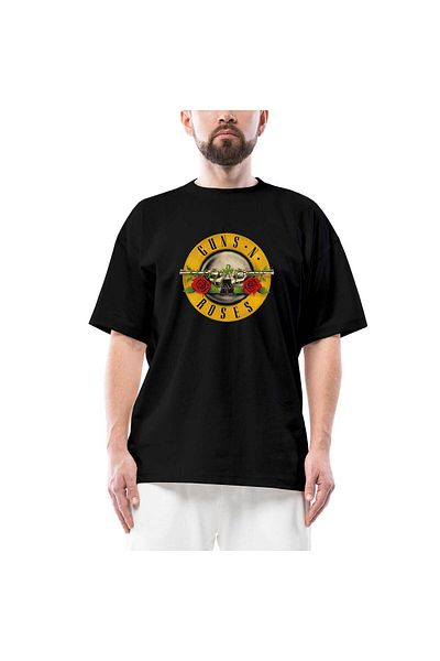 Z zepplin Μαύρο μπλουζάκι Guns n Roses Oversize