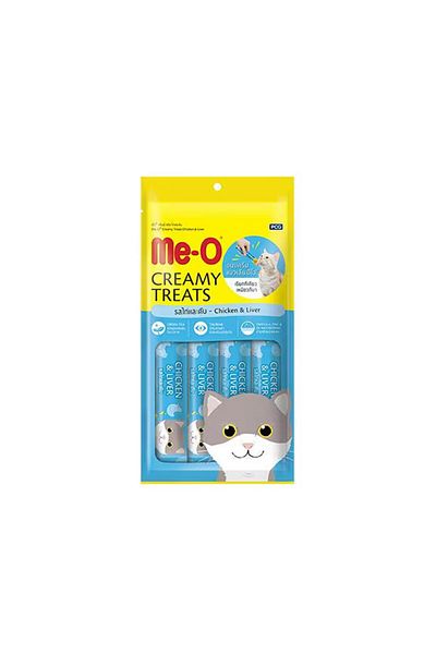 me-o Me-O Creamy Treats Chicken and Liver Cat Treats - 4 x 15 g
