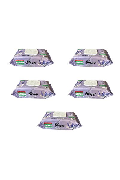 Sleepy Extra Doğal Lavanta Özlü Islak Yüzey Temizlik Havlusu - 100'lü 5 Paket