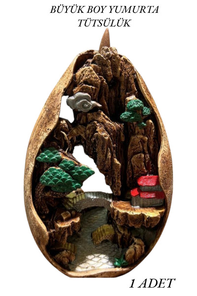 NAHAMİS TRADE Doğal Kum Taşı Tozlu Büyük Boy Yumurta Yaşam Geri Akış Tütsülük