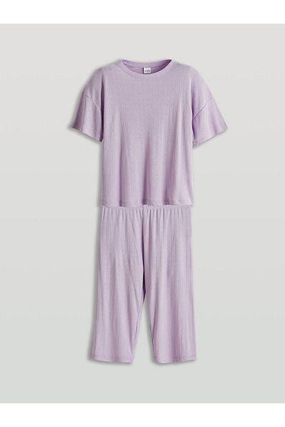 LC Waikiki Set de pijamale pentru fete cu decolteu