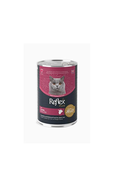 Reflex Plus Jöle içinde Et Parçacıklı Kuzu Etli Yetişkin Kedi Maması 400 gr