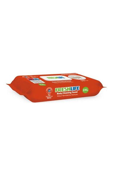 Freshlife 2XL 50Pcs White Soap Body Cleansing Towels