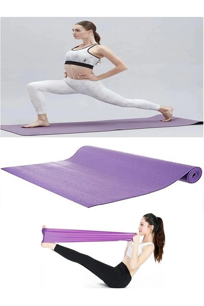 TrinkKapında Αθλητικό χαλάκι Pilates 6 mm και ζώνη αντίστασης