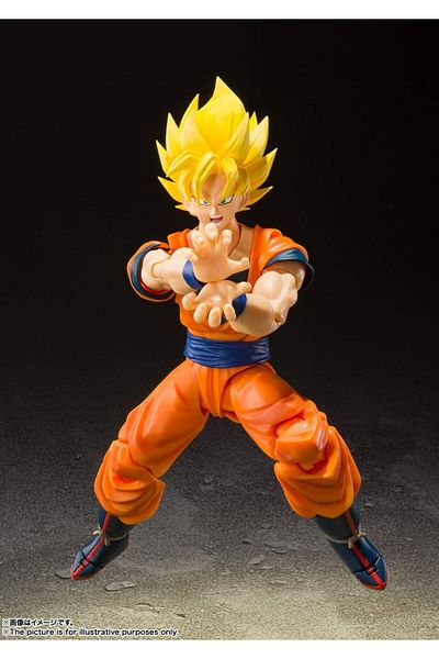BANDAI Dragon Ball Z Super Saiyan Full Power Son Goku - Tamashii Nations Bandai S.H.Figuarts Shf Figure