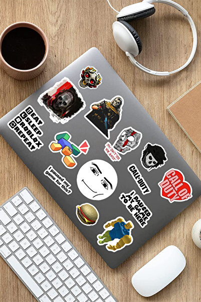 AR Sticker Game Temalı Laptop Notebook Tablet Sticker Set 13