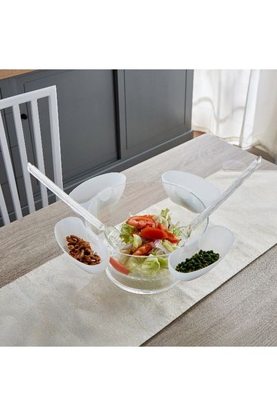 Home Box Orbit Salad Bowl with 4 Cups