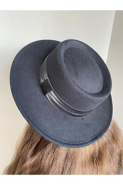 Stil Tasarım Toka Black Sombrero Women's Hat