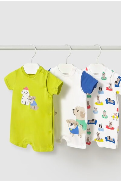 MAYORAL Yenidoğan 3'lü kısa tulumu seti