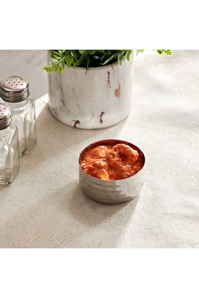 Home Box Hammered Stainless Steel Veg Bowl - 140 ml