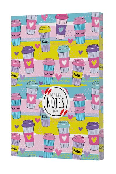 Dokuz Yayınları دفتر ملاحظات Vivago Art Coffee ذو 10 خطوط (14X20-160 صفحة)