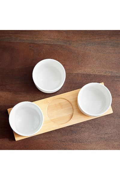 Home Box Supreme 4-Piece Chip and Dip Set