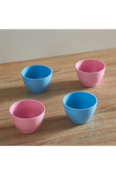 Home Box Armada 4-Piece Plastic Bowl Set - 9x9x15.5 cm