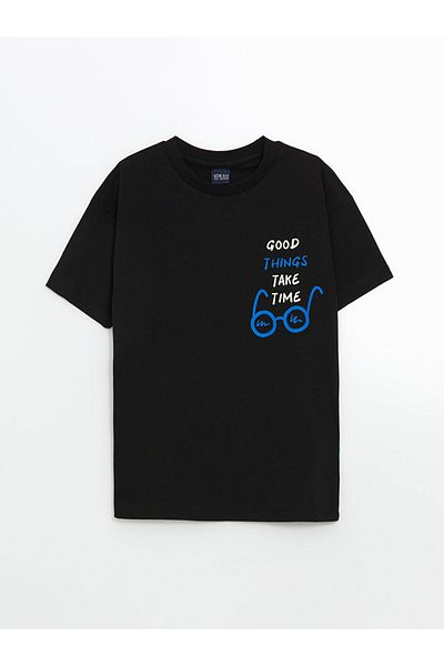 LC Waikiki Tricou pentru băiat cu gât crew de sezon nou - S5H013Z4