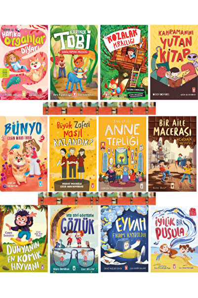 Timaş Çocuk 1.2.3.Sınıf nitelikli(12kitap) Karınca Tobi,Kozalak Krallığı, Dün...