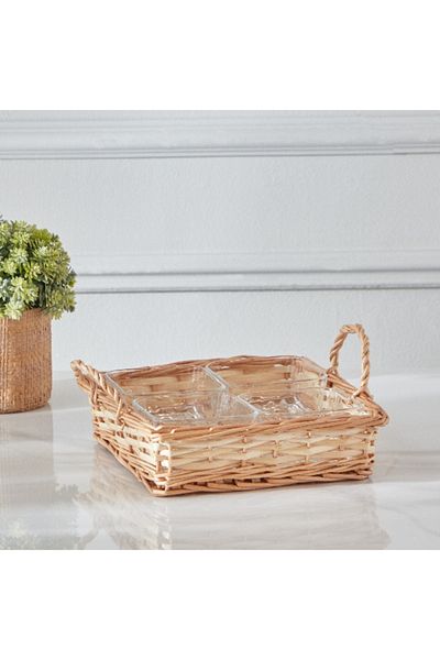 Home Box Minimalist 5-Piece Glass Snack Set