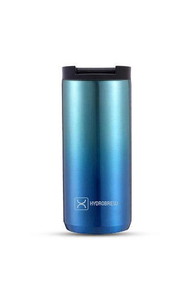 Hydrobrew Double Wall Insulated Tumbler Water Bottle - Blue, 400ml
