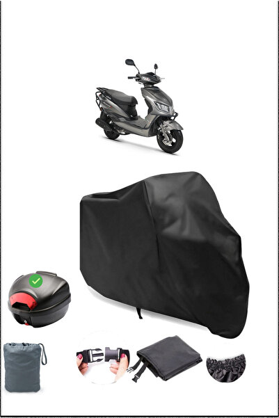 Breen Black Rks Rosewood 50 Rear Bag Compatible Waterproof Motorcycle Cover