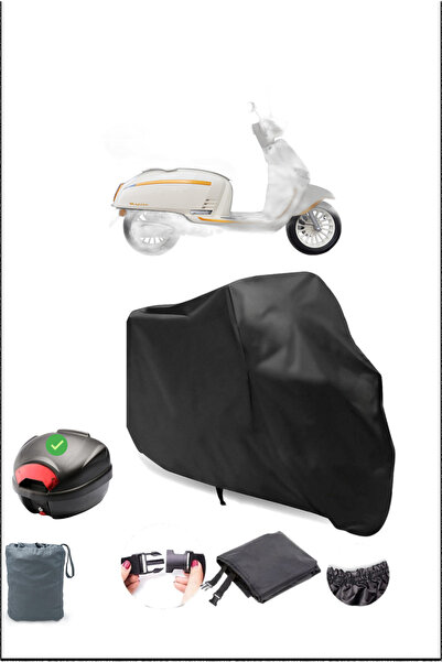 Breen Black Yuki Mojito 125 Rear Bag Compatible Waterproof Motorcycle Cover