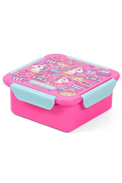 Eazy Kids علبة غداء، حلوى يونيكورن - وردي، 650 مل