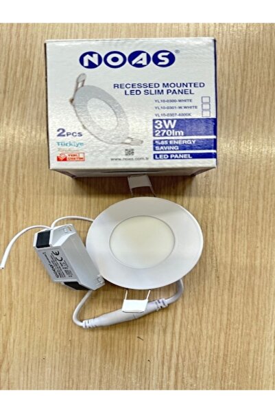 Noas Torunoğlu Elektronik 3 Watt Beyaz Led Spot (1 ADET FİYATI)
