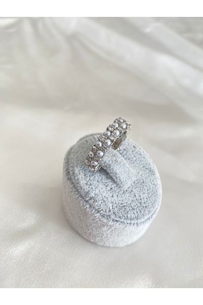 Çelik Lydiam: Ring with Steel Pearls