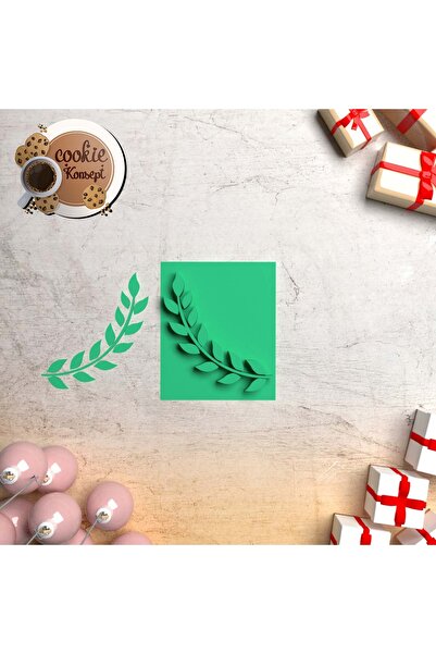 CookieKonsept Polimer Kil Kalıbı – Yaprak Damga