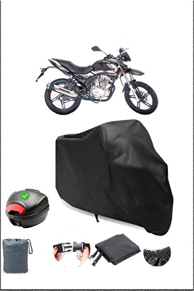 Breen Black Falcon Wonder 180 Rear Bag Compatible Waterproof Motorcycle Cover
