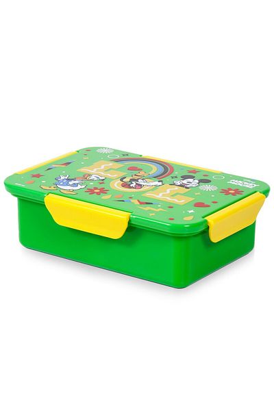 Eazy Kids صندوق غداء بينتو قابل للتحويل من ديزني لول ميكي ماوس، 1/2/3/4 حجرات - أخضر