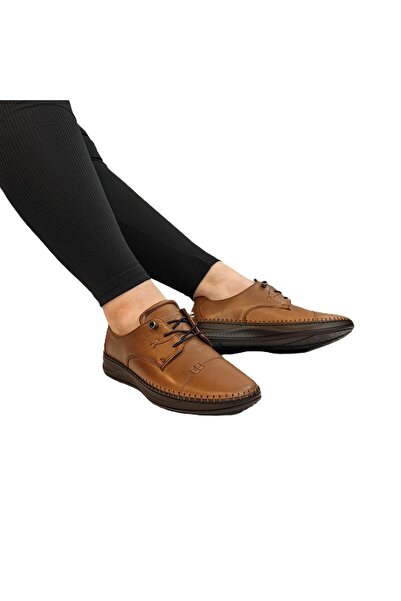 Voyager 9523 Tan Genuine Leather Shoes