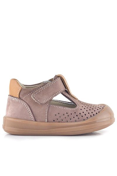 Rakerplus Shaun Genuine Leather Sand Tan Velcro Anatomical Baby Sandals