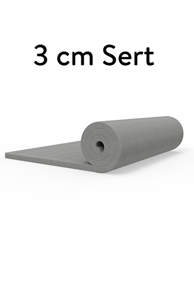 Mavi Ay Yatak Ecotopper - 3 Cm Gri Ortopedik Sert Sünger Yatak Pedi