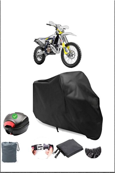 Breen غطاء دراجة نارية أسود مقاوم للماء متوافق مع Husqvarna Te 300