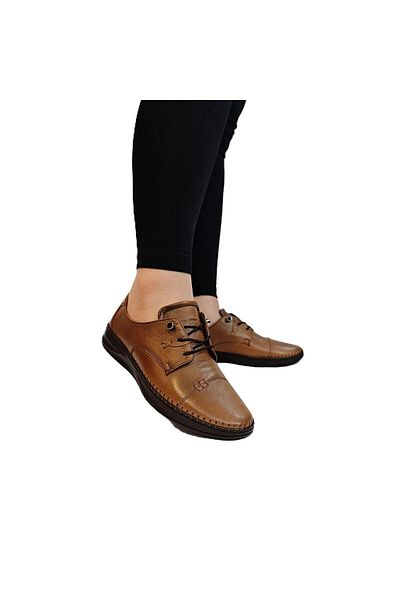 Voyager 9523 Tan Genuine Leather Shoes