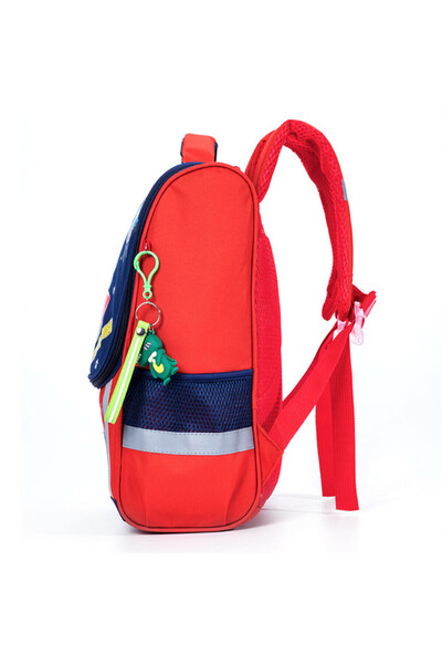 Eazy Kids School Bag Dino in Space - Red