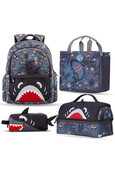 Nohoo Kids 16 Inch School Bag with Lunch Bag, Handbag and Pencil Case (Set of...