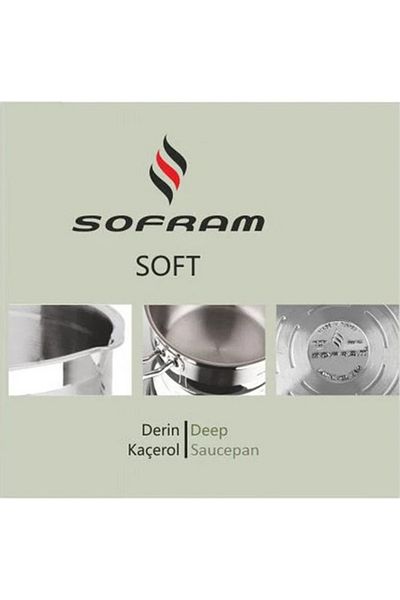 Sofram قدر طهي مفرد من الستانلس ستيل 18/10 المقاوم للصدأ مقاس 14 سم