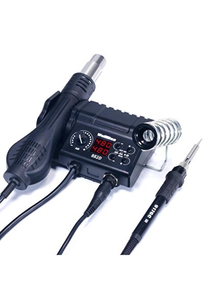 Wellhise Wh-882d Dijital Sıcak Hava Üflemeli Isı Ayarlı Havya Lehim Istasyonu