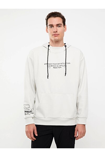 LC Waikiki Мъжка суичър с щампа с дълъг ръкав